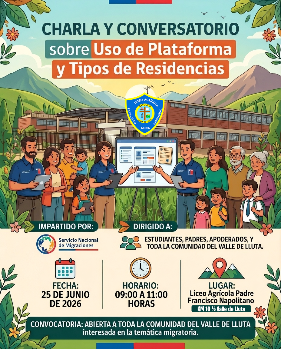 Charla y Conversatorio sobre Uso de Plataforma y Tipos de Residencias.